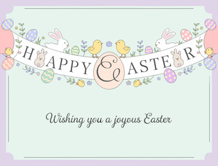 Easter poster, Easter banner, banner, Easter clipart, happy Easter, Easter 2025, 2025, Easter celebration, easter sublimation, easter card, easter, bunny, rabbit, egg, card, spring, cartoon, holiday, 