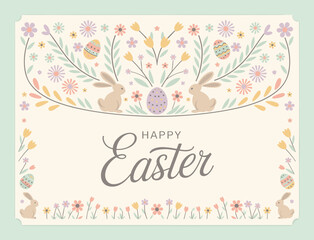 Easter poster, Easter banner, banner, Easter clipart, happy Easter, Easter 2025, 2025, Easter celebration, easter sublimation, easter card, easter, bunny, rabbit, egg, card, spring, cartoon, holiday, 
