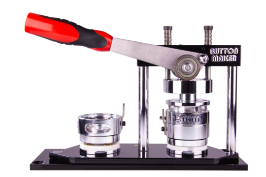 pin press machine, pin button maker isolated on white or transparent background. png file