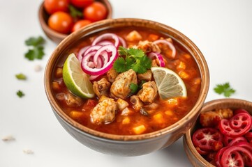 Vibrant Mexican Pozole Bowl