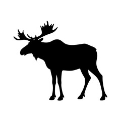 elk silhouette vector illustration