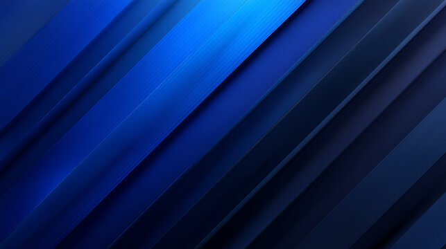 Angled blue planes with dark shadows creating a modern abstract design and gradient effect visual
