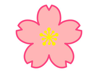 桜マークのアイコンイラスト素材2