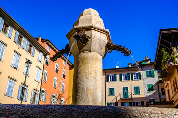famous old town of Riva del Garda - Italia