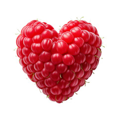 framboise en forme de coeur
