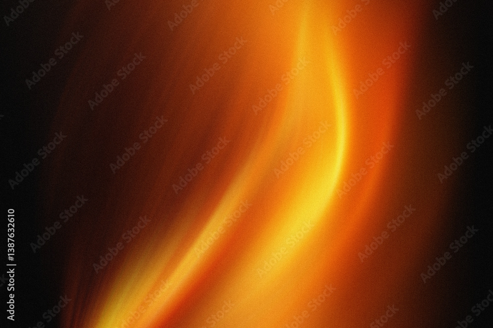 Poster abstract fiery glow with vibrant orange and yellow hues creating a dynamic and warm visual experienc