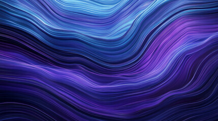 Abstract image of flowing blue and purple lines creating a wavy pattern, suggesting movement and fluidity, ideal for design backgrounds