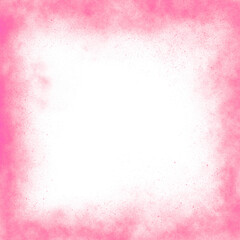 Abstract Watercolor Spray Background. Abstract Pink Frame With Empty Space