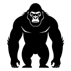 Gorilla black silhouette