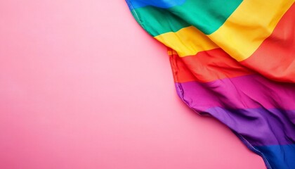 Pride Gradient background LGBTQ Pride rainbow Colours, lgbtq rights pride month concept banner with copyspace