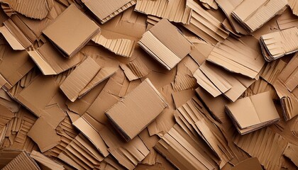 Stacked Cardboard Box Pieces Texture Suitable For Digital Content