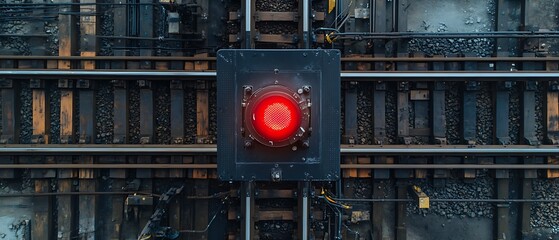 Rail Crossing Signal Overhead View