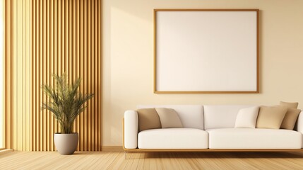 Scandinavian-inspired living room with neutral decor. Great for real estate, interior design, and home lifestyle visuals.