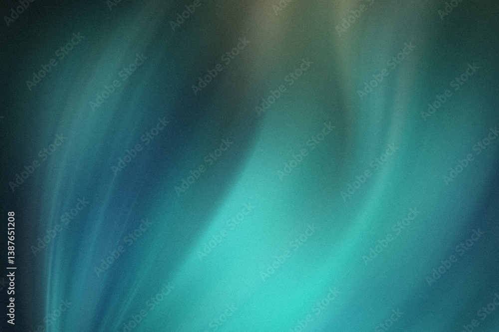 Poster abstract teal and green background with blurred vertical lines creating a soft and dreamy effect
