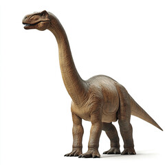 Obraz premium realistic Brachiosaurus stands on white background