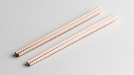 Pair of light beige chopsticks
