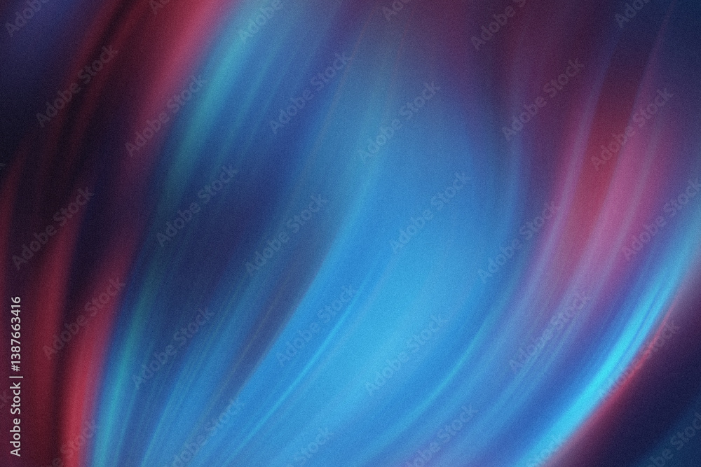 Poster abstract background featuring a blend of vibrant blue and red hues creating a dynamic and fluid desi