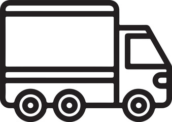 Download Delivery truck icon. Fast shipping delivery concept. 
