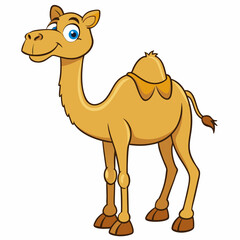 Cute cartoon camel vector