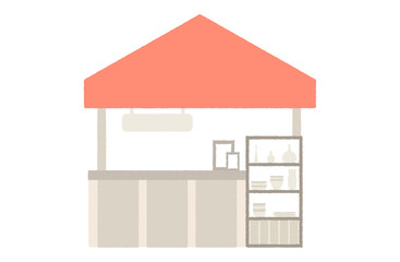 出店・屋台のベクラーイラスト 陶器 食器