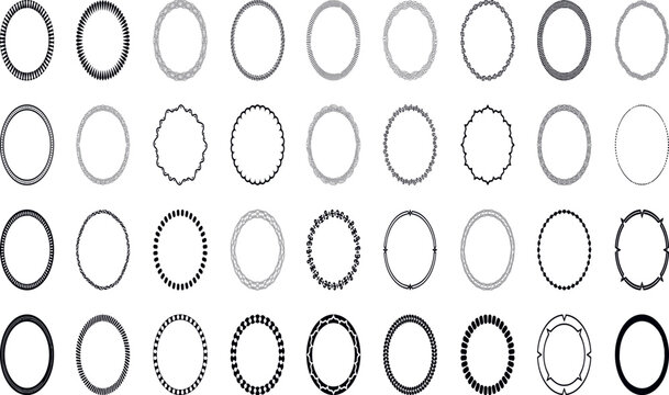 Celtic circle frames. Vintage round border frames with celtic knots, knotted braid ornaments northern Irish motifs. Circular magical patterns vector