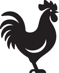 chicken silhouette design illustration.