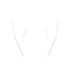 Human teeth icon vector.