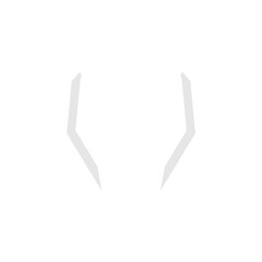 Human teeth icon vector.