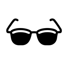 Fototapeta premium Simple Black Sunglasses Illustration For Summer Fashion Accessories And Eye Protection