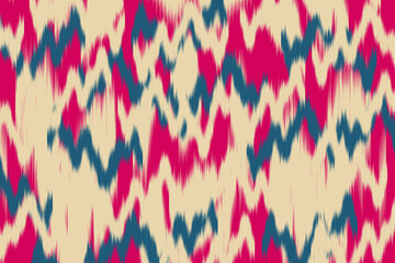Uzbekistan ikat pattern. Uzbekistan ikat abstract ethnic design. Uzbekistan pattern design for background, wallpaper, textile, art, clothing, wrapping paper, Uzbek style, Uzbek fabric