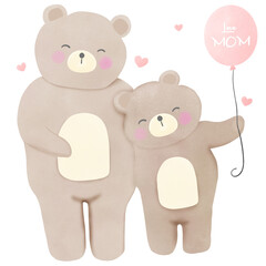 teddy bear with hearts