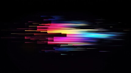 Chromatic glitch streaks for tech interfaces or cyberpunk designs