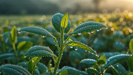 Forest Path Illuminated by Golden Light