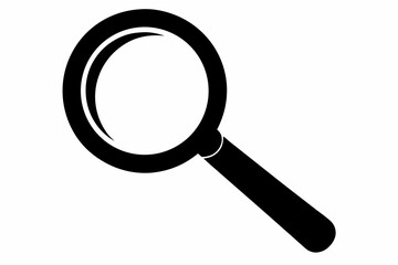magnifying glas design silhouette vector illustration