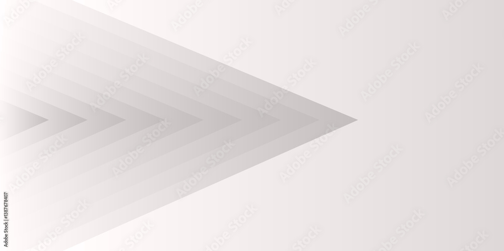 Aufkleber abstract colorful arrow line minimal geometric smooth grey light arrow elegant white background with