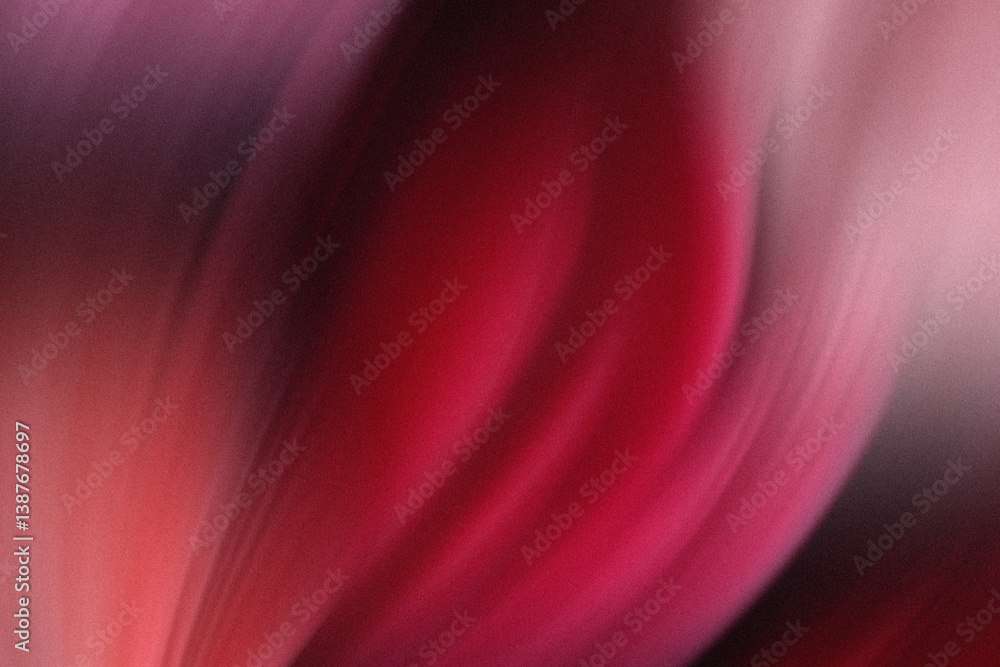 Poster abstract blurred image featuring shades of red and pink with soft flowing lines and gentle gradients