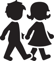  children silhouettes, baby silhouette.