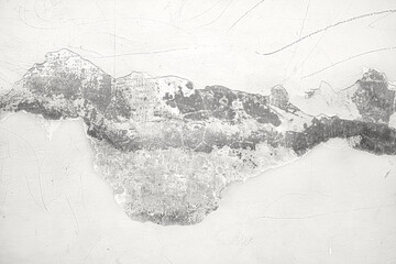 Paint is peeling off a wall