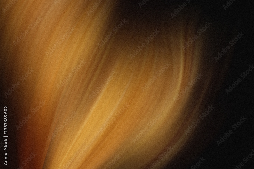 Poster an abstract close up of blurry golden light streaks against a dark background creating soft gradient