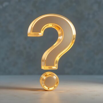Question mark appears in 3D
