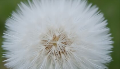 close up of a dandelion with a blurry background