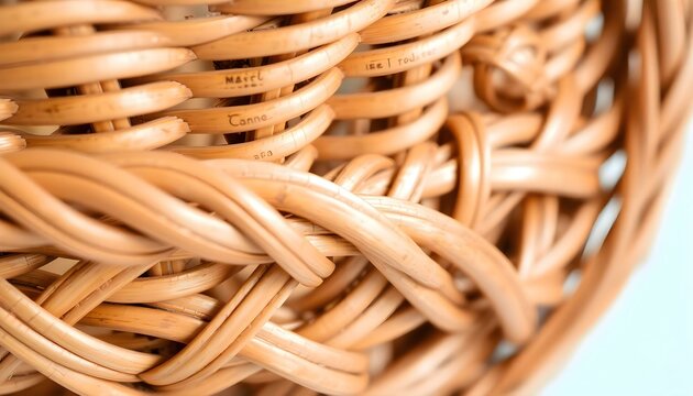 close up of a wicker basket