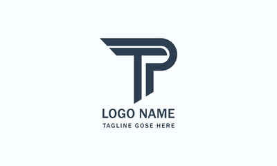  tp letter logo template vector design