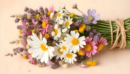 Obraz premium bunch of flowers that are sitting on a table