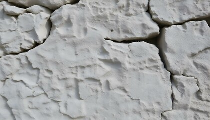 close up of a white wall with cracks