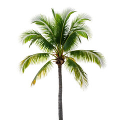 Fototapeta premium Palm_Tree_Isolated_on_Black_Tropical_Vacation_Vibes