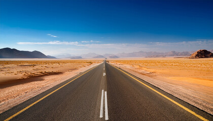 highway road in desert