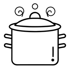 Double Boiler Coloring Book Page Line Art Drawing