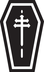Obraz premium Coffin Vector Icon