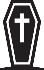 Obraz premium Coffin icon vector